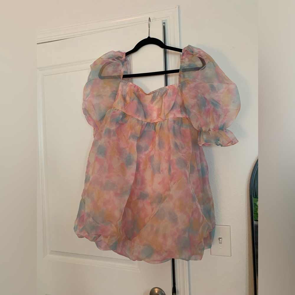 Baby doll dress multi color